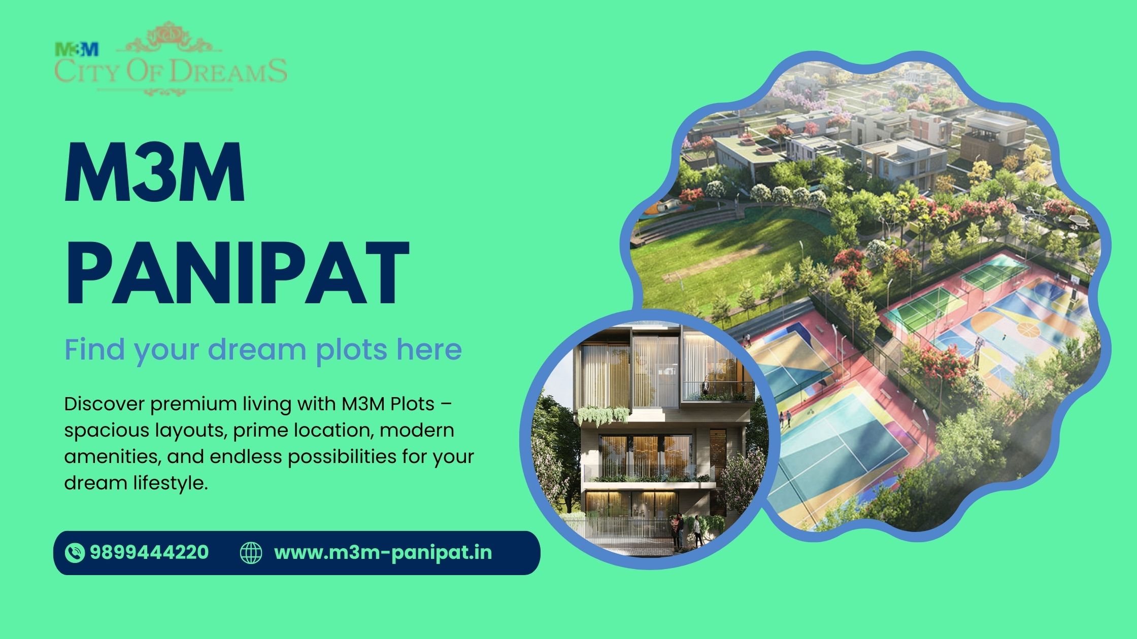 M3M Plots Panipat – Residential Plots on 350 Acres | Premium Living in Haryana 3