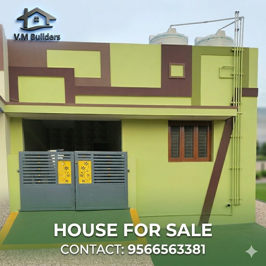 புதிய 2BHK வீடு விற்பனை – கரூர் South Gandhigramam