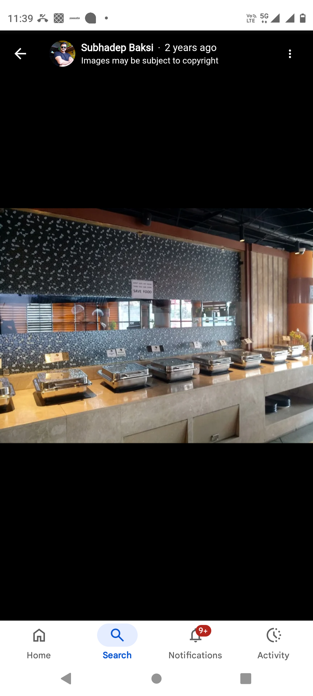 restaurant and banquet hall with bar setup available 2