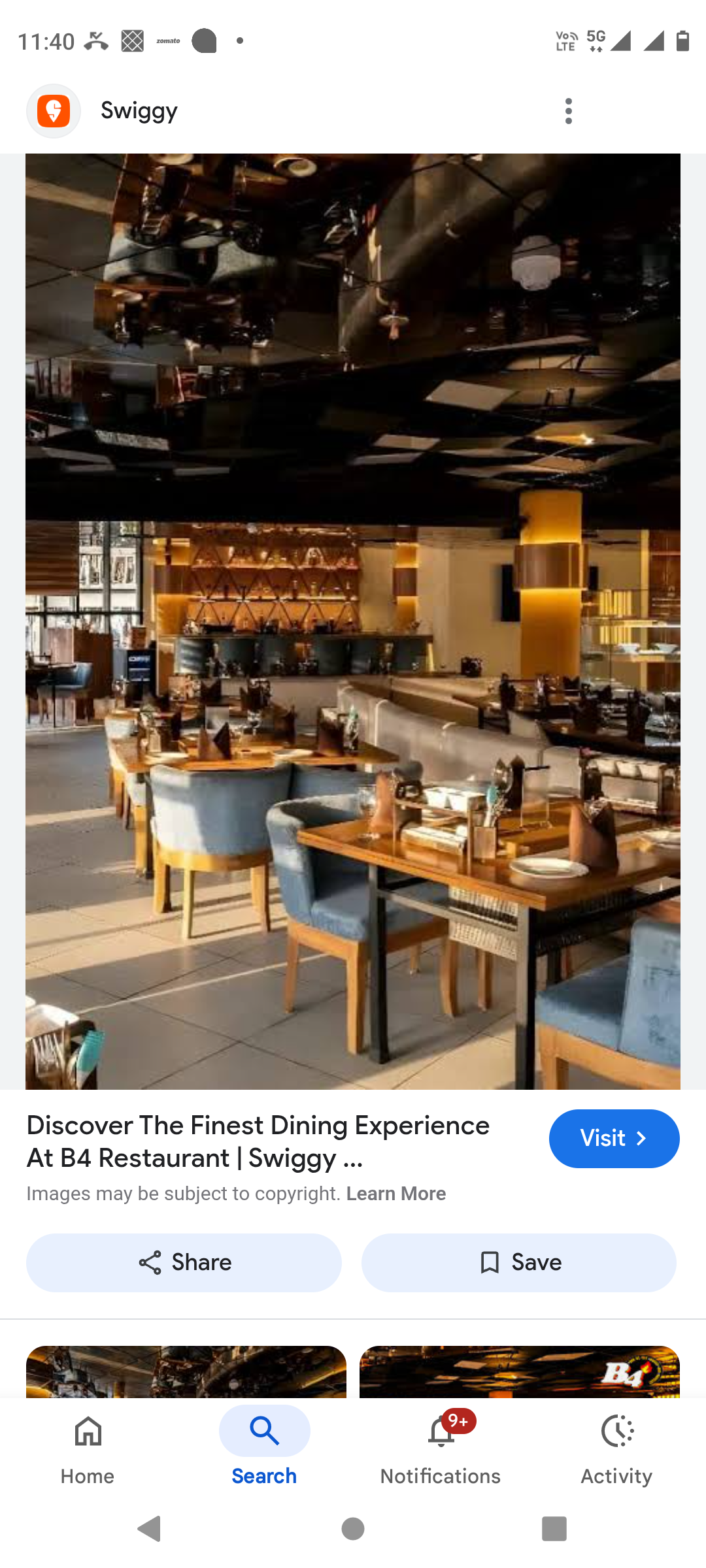 restaurant and banquet hall with bar setup available 3