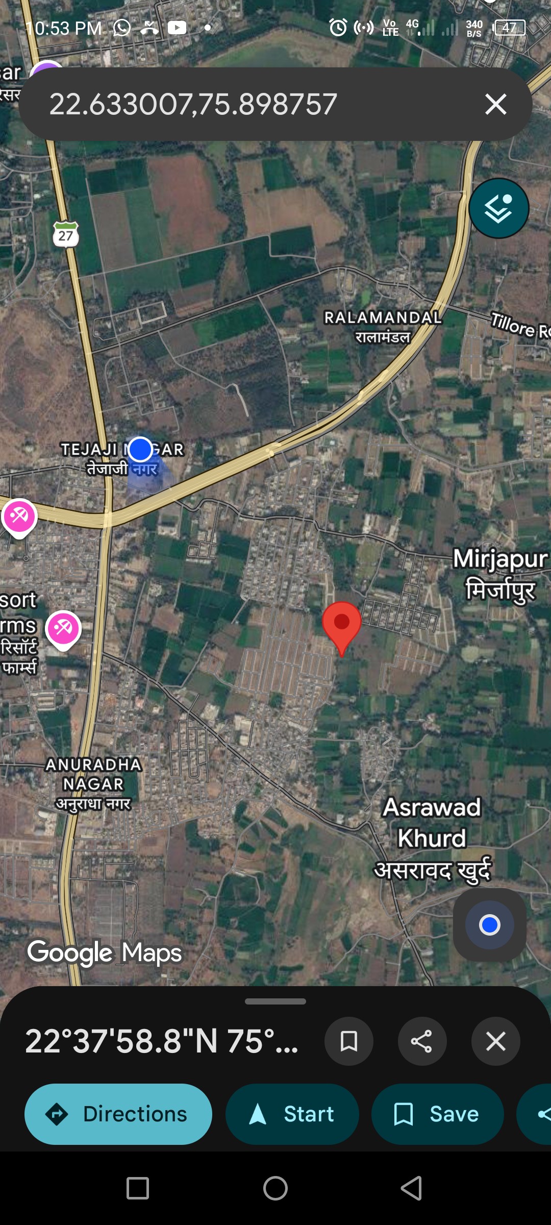 land in indore, mirzapur locality