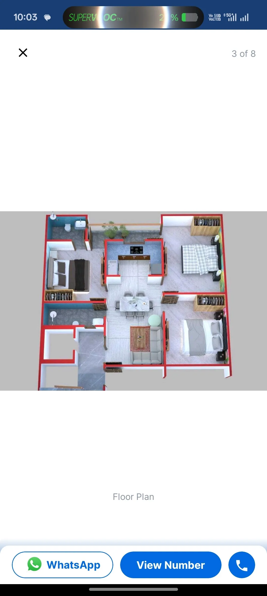 sale 3 bhk 2 washroom flats 2