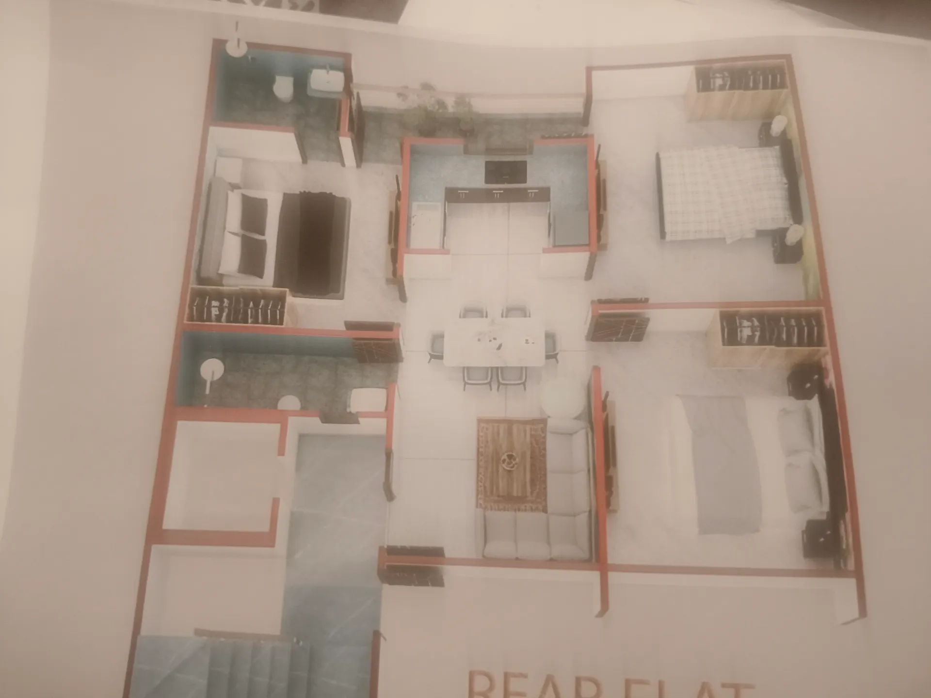 sale 3 bhk 2 washroom flats