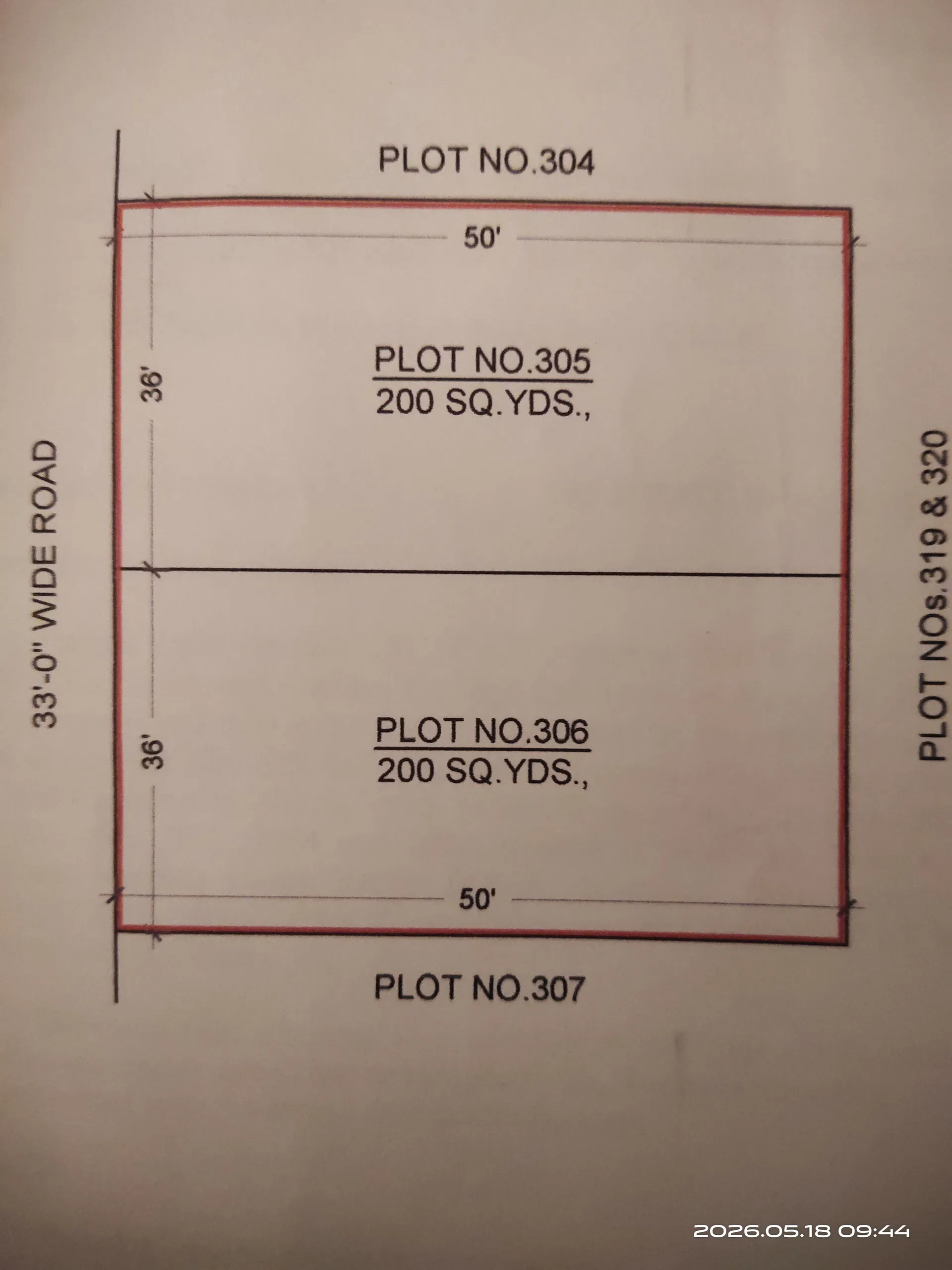400 sq yard plot in shadnagar