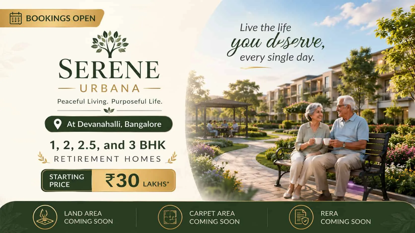 Serene Urbana Devanahalli | Retirement Homes from ₹30 Lakhs