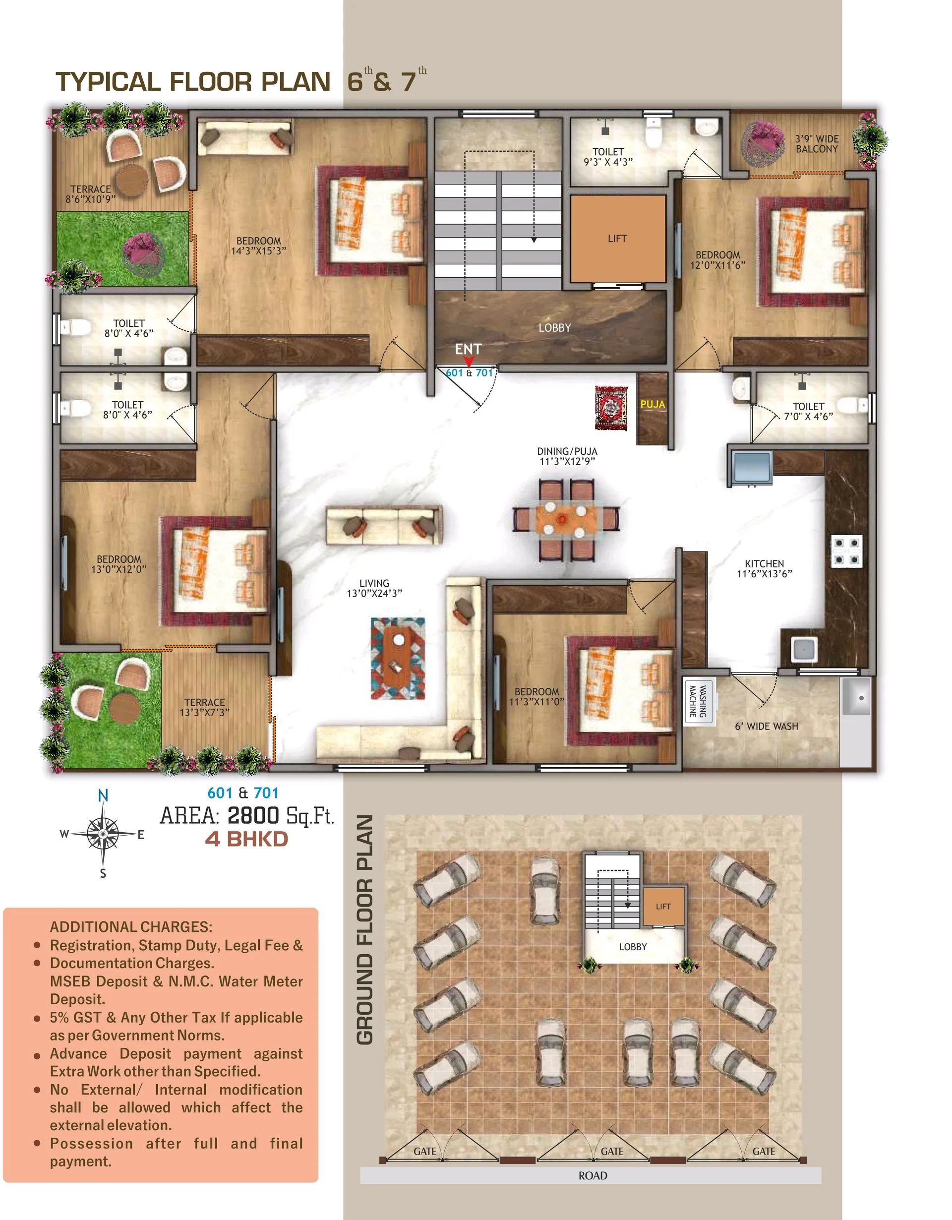 2bhk and 3bhk flats available 2