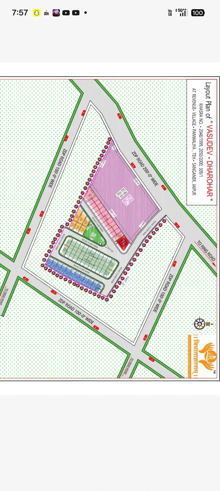on 200fit road JDA Rera approved
