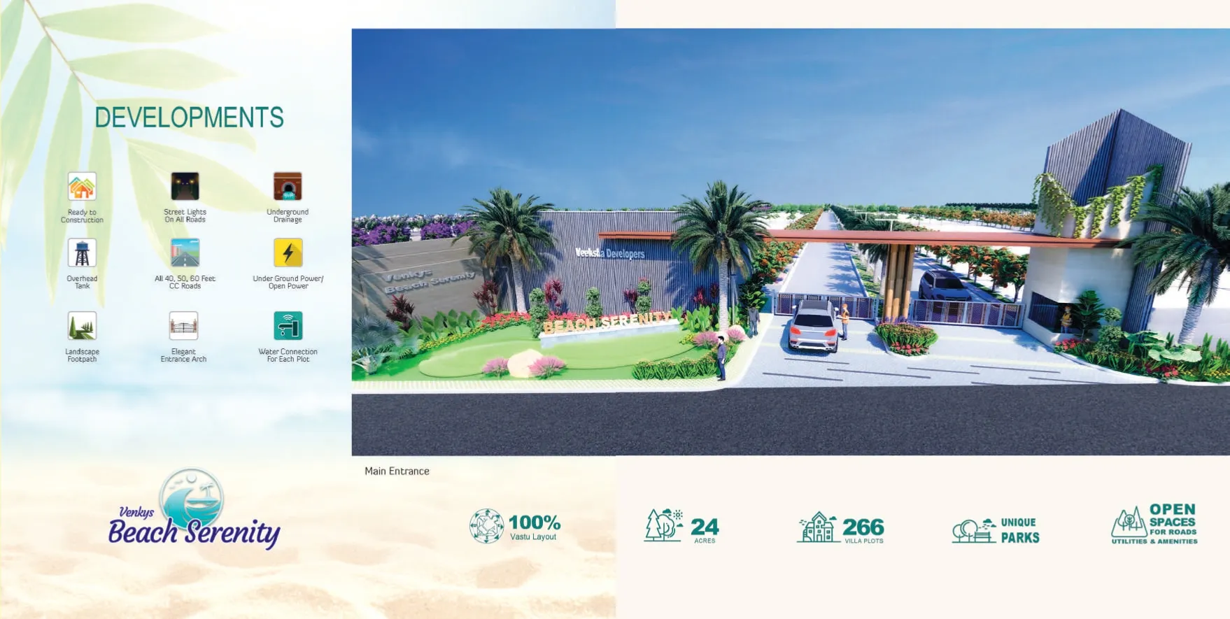 | Beach Side Plots for Sale in Chirala | Venkys Beach Serenity