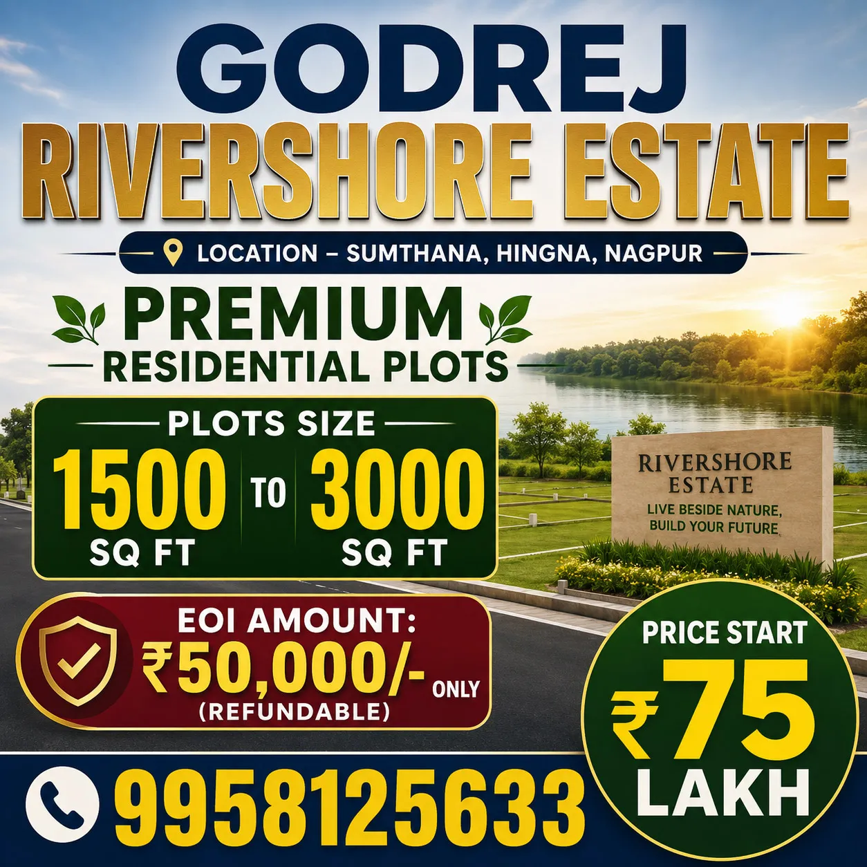 Godrej Rivershore Estate: Premium Plots for a Better Lifestyle