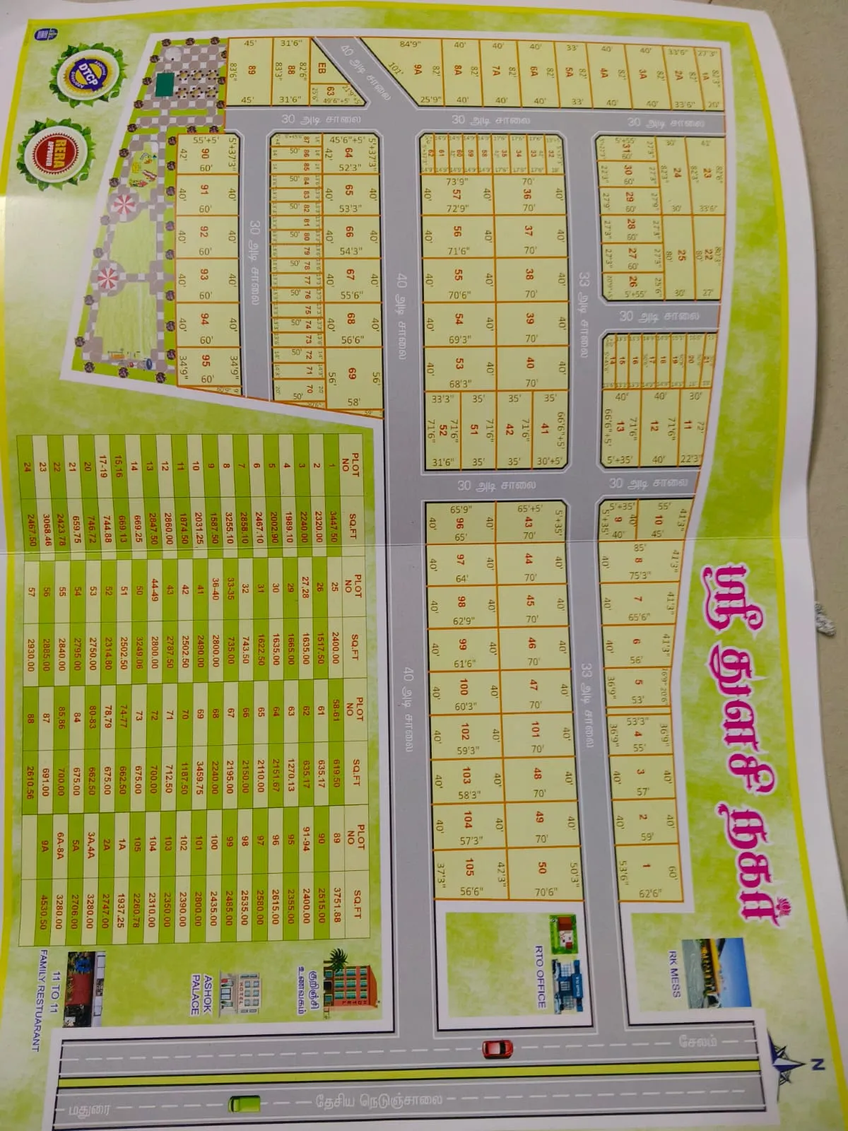 Thulasi Nagar – DTCP & TN-RERA Approved Layout