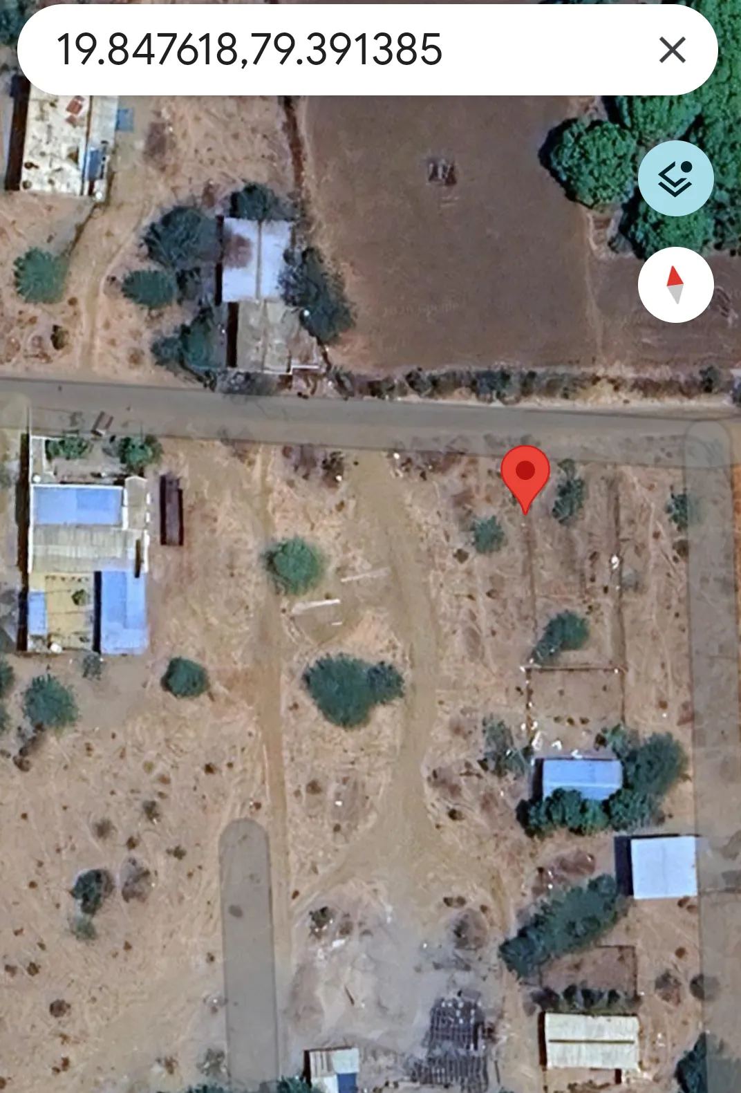 Road touch Kemrith village plot Bamni 2