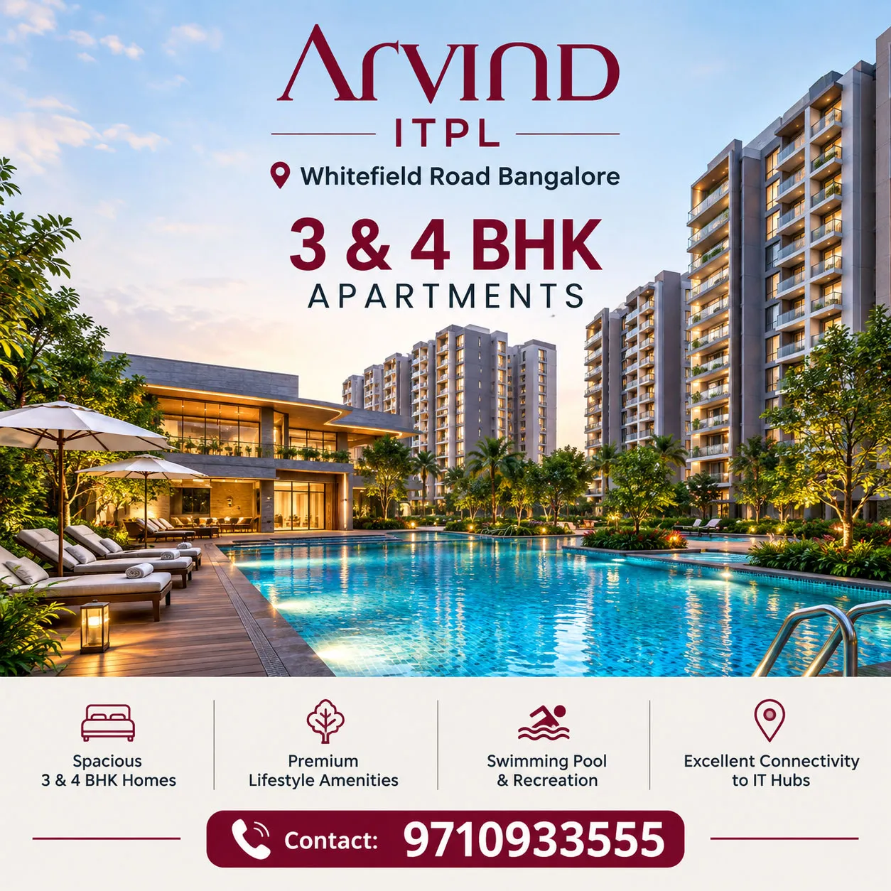 Arvind ITPL Premium Residences in Whitefield Bangalore