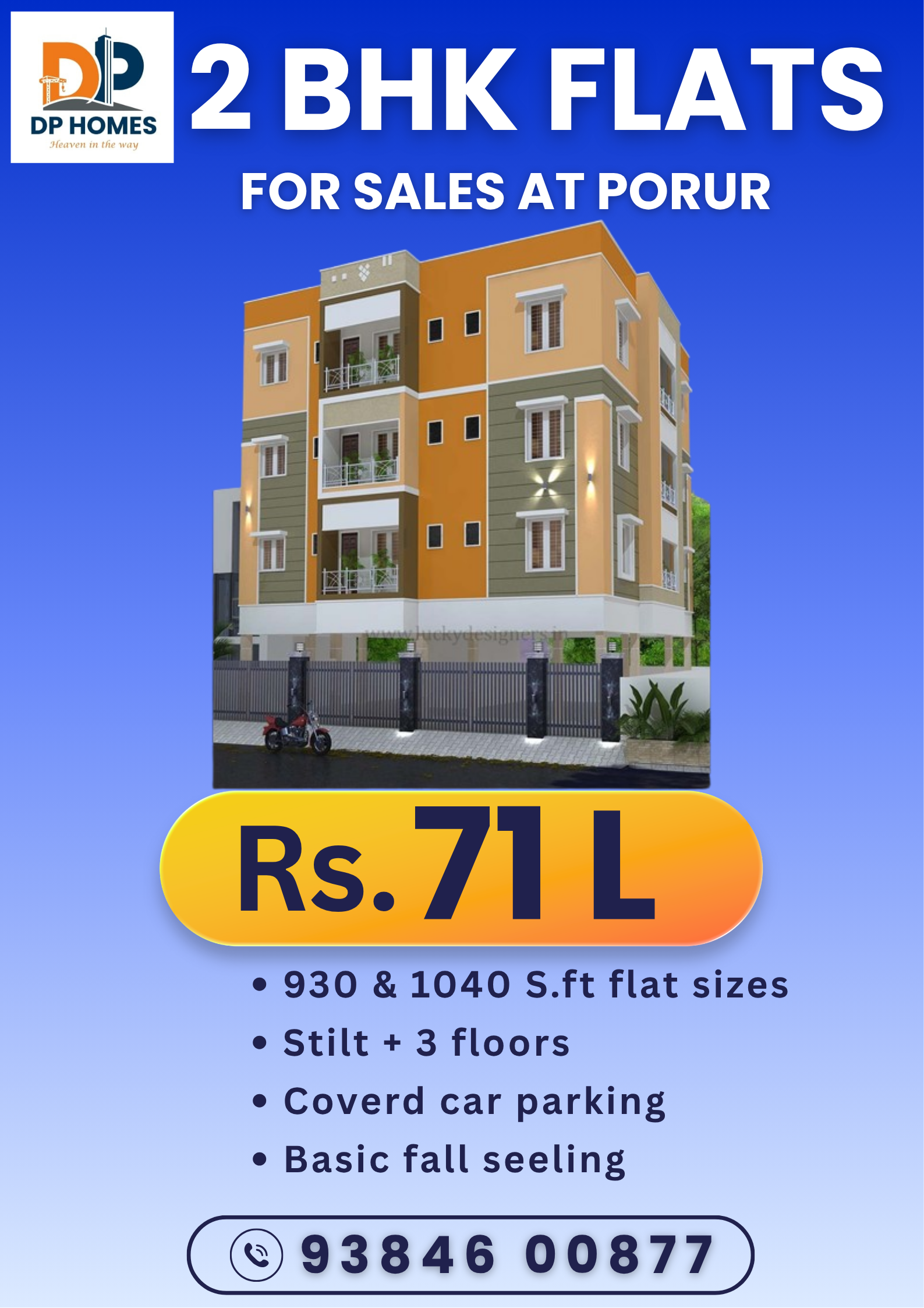 2BHK FLAT SALES IN PORUR